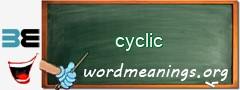 WordMeaning blackboard for cyclic